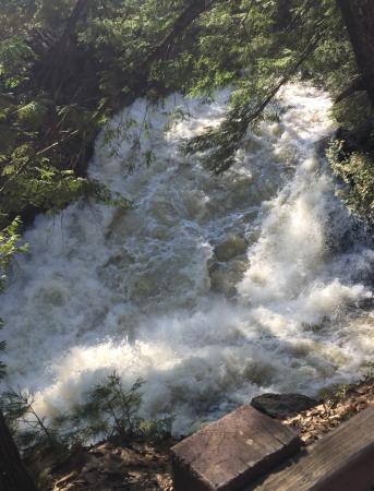 Une partie des chutes