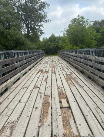 Pont enjambant la rivière Chaudière